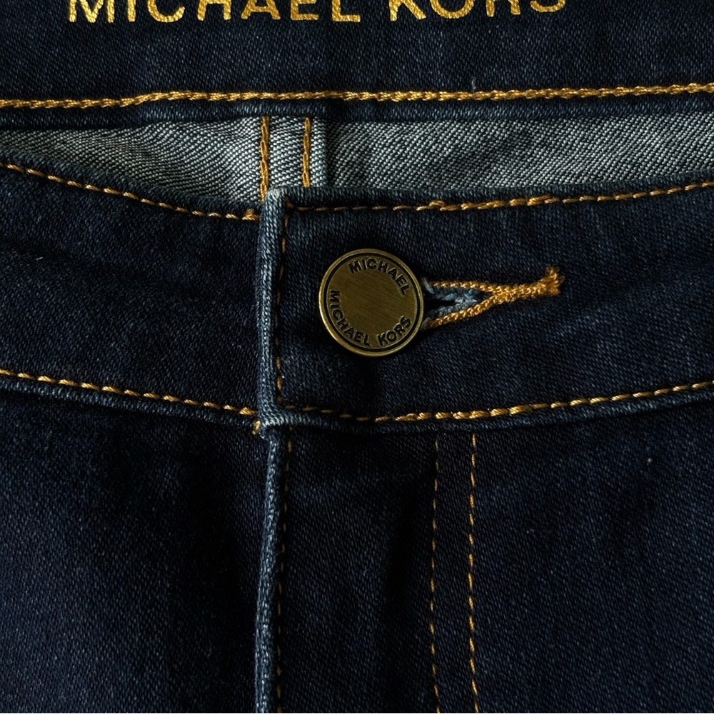 Michael Kors Dark Blue Mid Rise Skinny Jeans